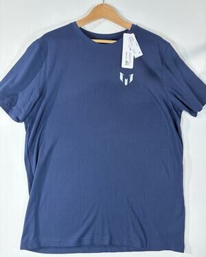 Messi Blue Logo Tshirt NWT Large
